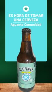 historia de instagram anuncio de cerveza verde amarillo